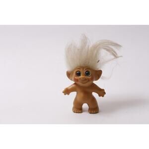 1960s Dam Troll Doll with White Hair, Vintage Small Toy ~ 260205-WH 294 946